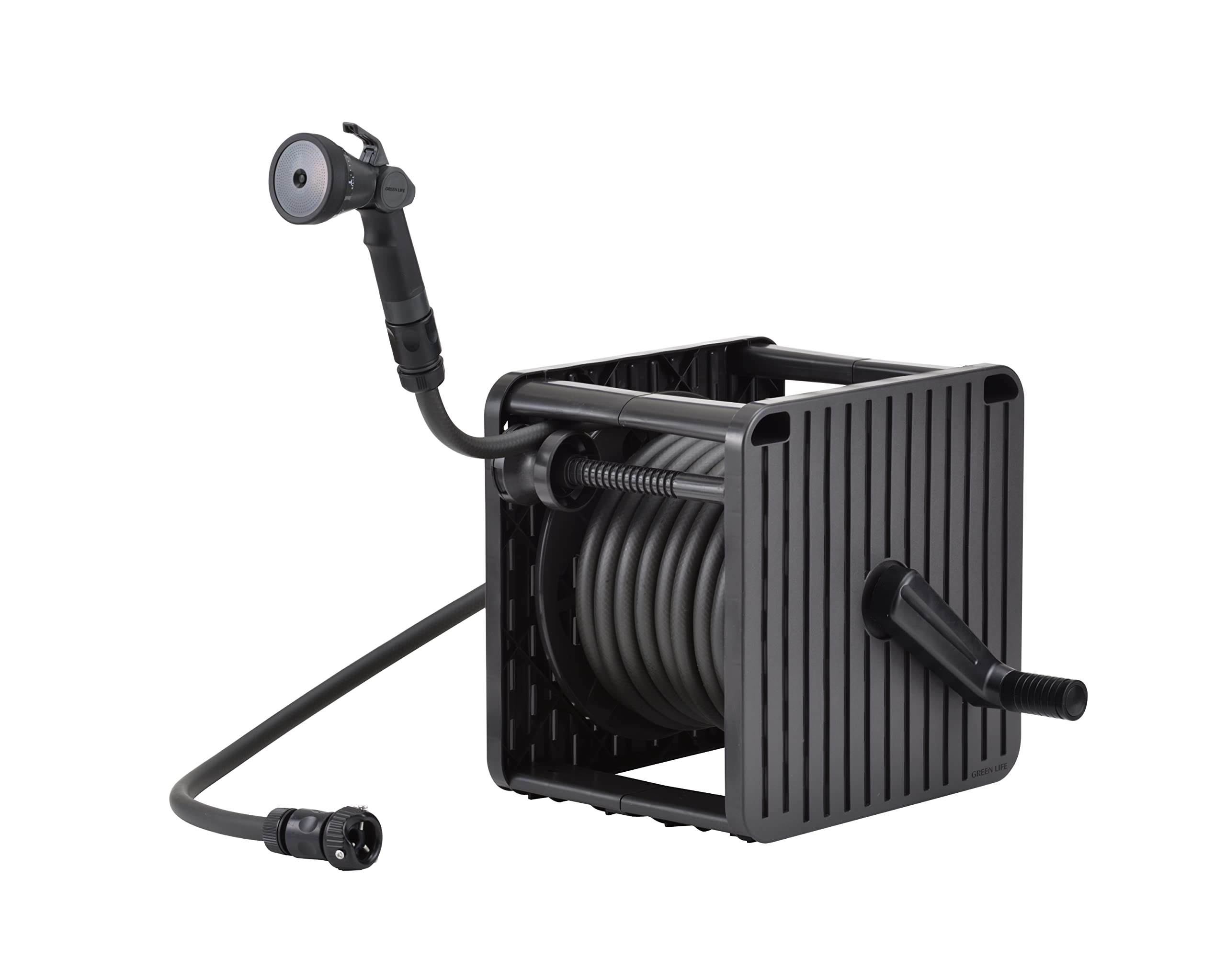 

Green Life G-Move 20m Hose Reel with Guide for Neat Hose Reeling, Ash Gray, PRGM-20D(AGY)