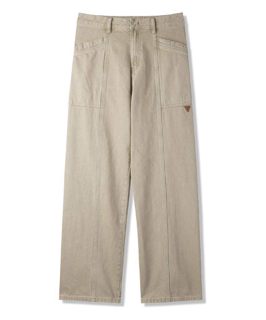BAKKEN Pigment Straight Fatigue Pants Bk8924_Beige