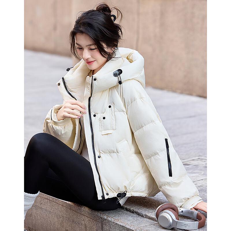 Women's Hooded Duck Down Puffer Jacket
