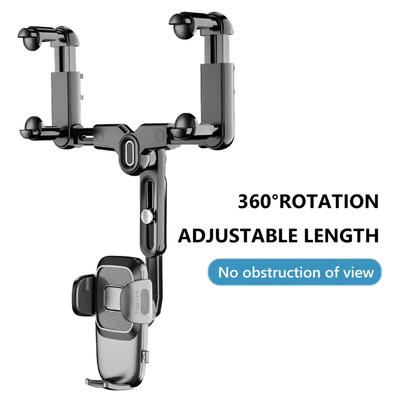Auto Rückspiegel Handyhalter 360° Drehbarer Handyhalterung für Mobiltelefon GPS Unterstützung Ständer Auto Innenzubehör