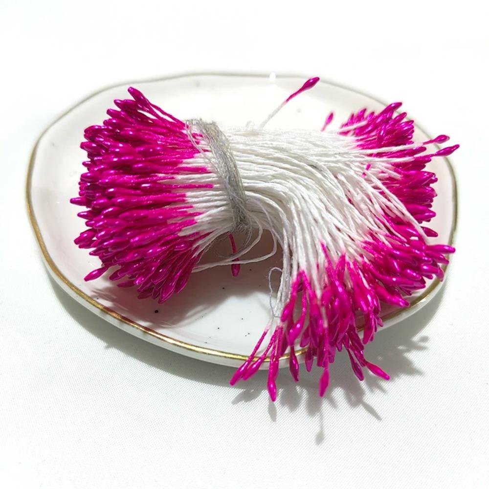 Multicolor 3mm 500pcs Artificial Sugar Flower Stamen For Craft Home Wedding Decoration Cake Decoration and DIY Pistil Stamen