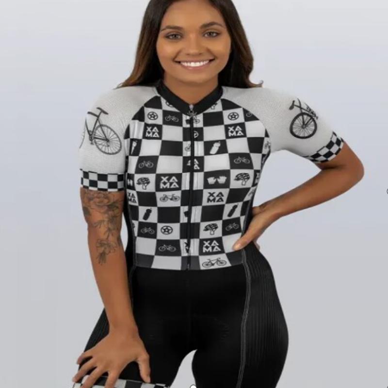 Women's Cycling Jumpsuit Little Monkey Short Sleeved Summer Set Bike Road Suit Tight Mountain Bike Summer Breathable Cycling Suit Set