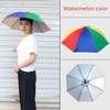 Portable Rain Umbrella Hat Foldable Outdoor Pesca Sun Shade Cap Waterproof Camping Fishing Headwear Cap Anti-Sun Beach Head Hats