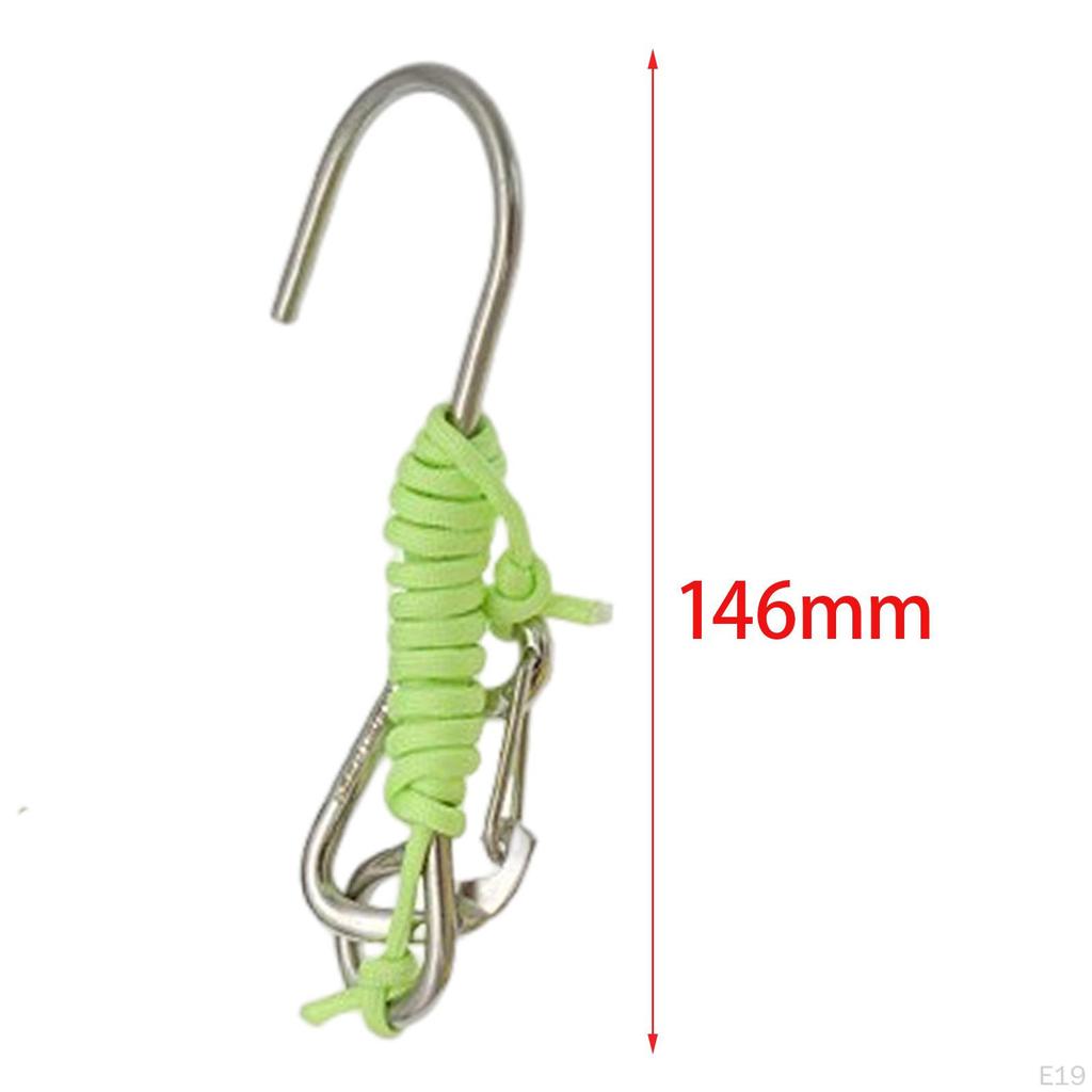 Dive Reef Single Hook, Stainless Steel Diving Safety Accessories