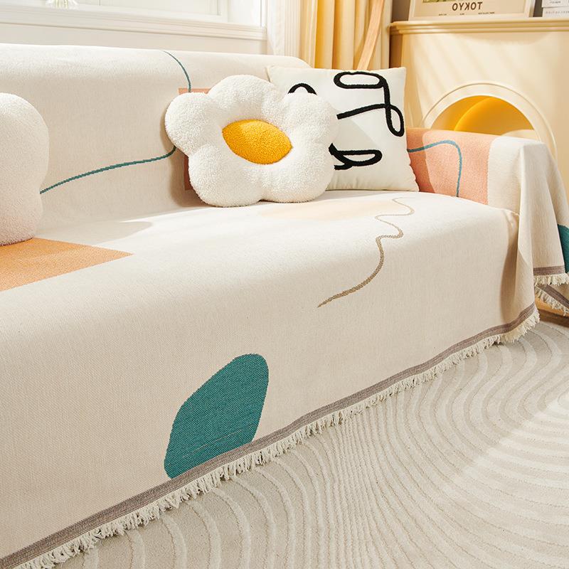 Husă de canapea din chenille, acoperire completă, pătură de canapea modernă minimalistă, universală pentru toate anotimpurile, husă de canapea completă, pânză de acoperire