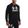 Under Armour Hétköznapi Sportos Kapucnis Pulóver Húzózsinórral Hosszú Ujjú Férfi Felső Fekete 1370390-001