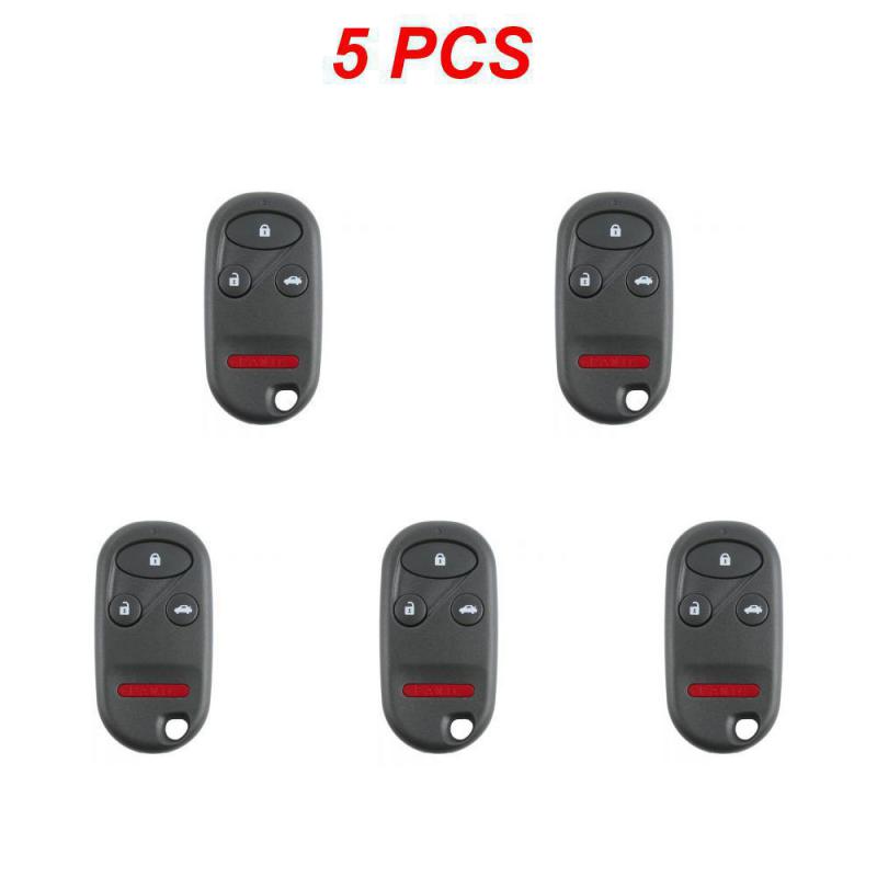 2/5PCS Dandkey 3/4 Buttons Remote Control Car Key Fob 315/433MHz For Honda Civic 2001 -2005 Accord Acura TL 1998-2003 CR-V