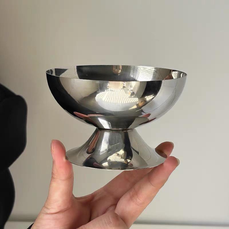 

Бокал для мороженого из нержавеющей стали 304, высокие и низкие стили, чашка для закусок 200 мл