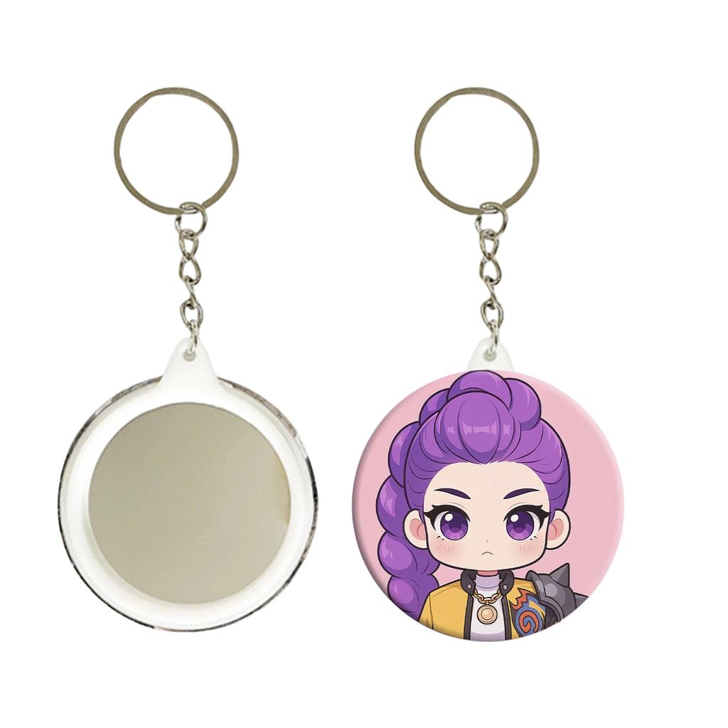 Girls Anime Pendant Keychain Holder Car Keychain Mobile Phone Bag Pendant Cute Kawaii
