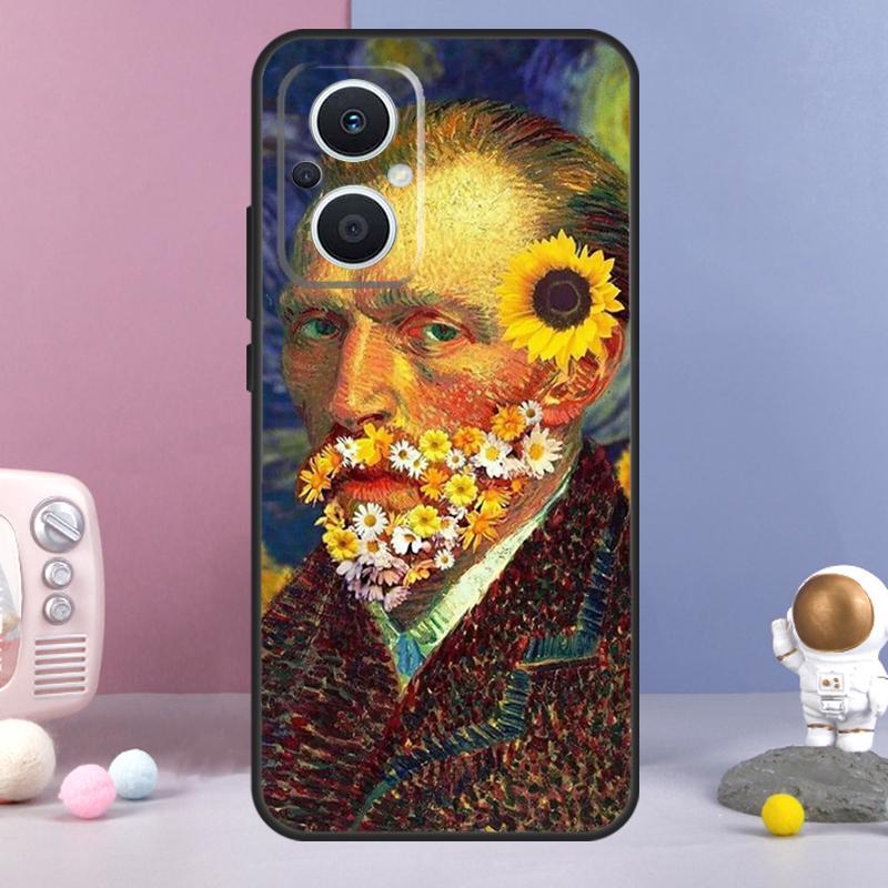 Peintures Nuit étoilée Van Gogh Coque Pour OPPO Reno 13 F 11F 12F 14F 10 11 12 14 Pro 7 8 Lite OPPO Find X6 X5 X8 X9 Pro Coque