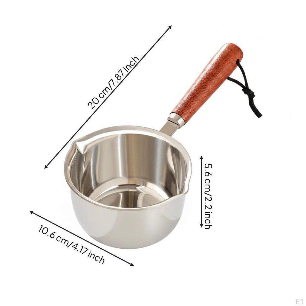 Oil Pot Stainless Steel Saucepan Nonstick Small for Kitchen