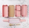 3-layer lunch box 900 ml portable wheat straw bento boxes MICRO-ONT BOX Dishwashers Tableware Food Storage School Office Feeding Container | Breakfast