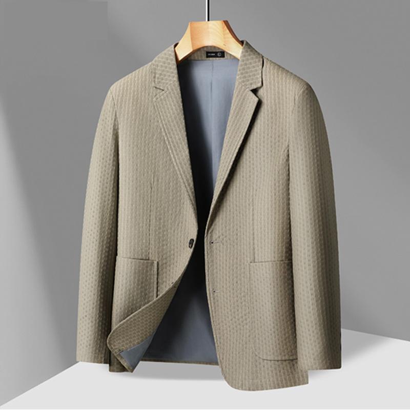 Spring and Autumn New Men's Suit Business Casual Solid Color Single-breasted Two-button Thin Suit Youth Men's Jacket
