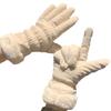 Gloves Winter Ladies Warm Cute Touch Screen Riding Electric Car Cold Plus Velvet Thickened Windproof Cotton Gloves