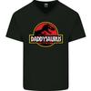 Daddysaurus Funny Fathers Day Daddy Mens V-Neck Cotton T-Shirt