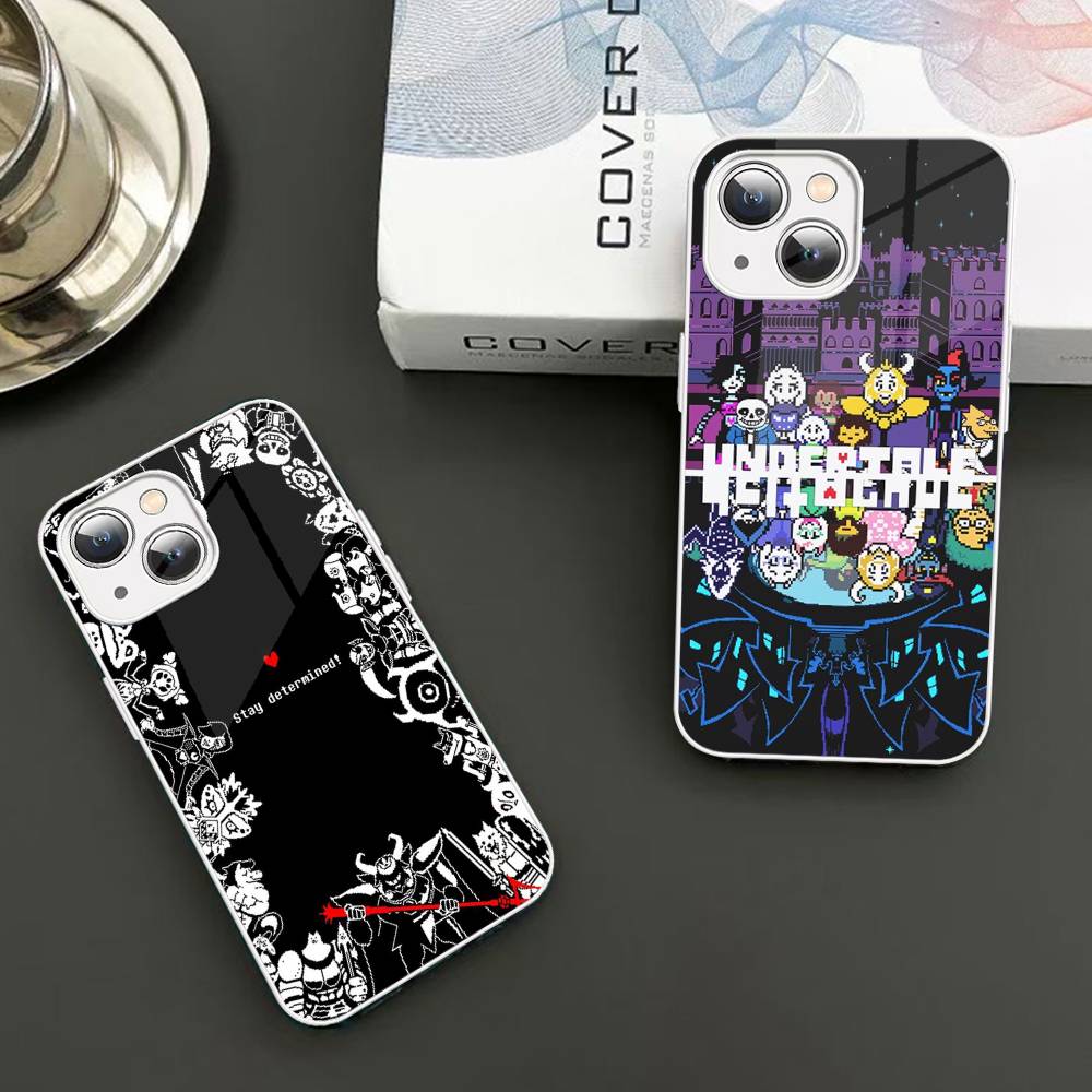 U-Undertale Game Tempered Glass For Iphone 14 13 12 11 Pro Mini XS MAX 14Plus X XS XR Cover