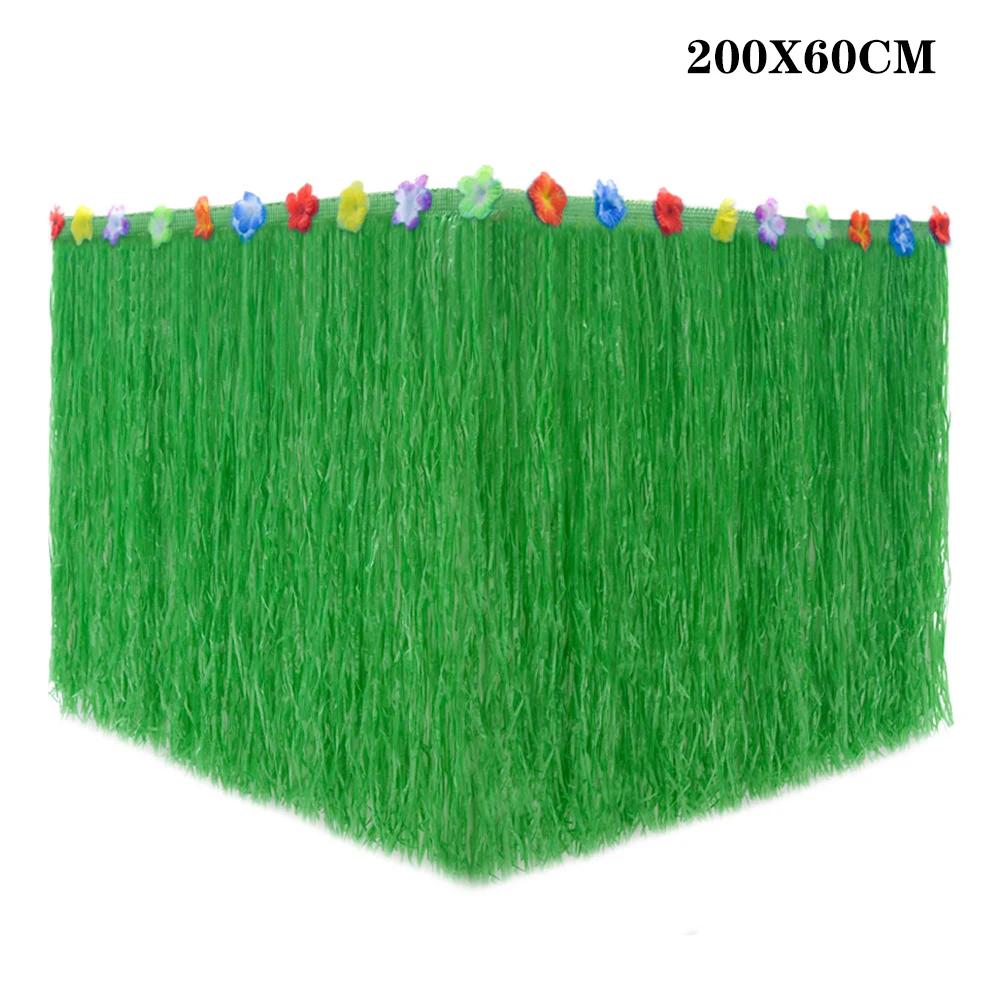 200X60cm New  Table Hula Tropical Hawaiian Hula Dress Hula Dress Party Decorations Christmas New Year