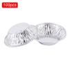 100pcs Reusable Aluminum Foil Baking Cups Egg Tart Pan Cupcake Case Tar Cake Mold Bakewares with Tin Barbecue Seasoning