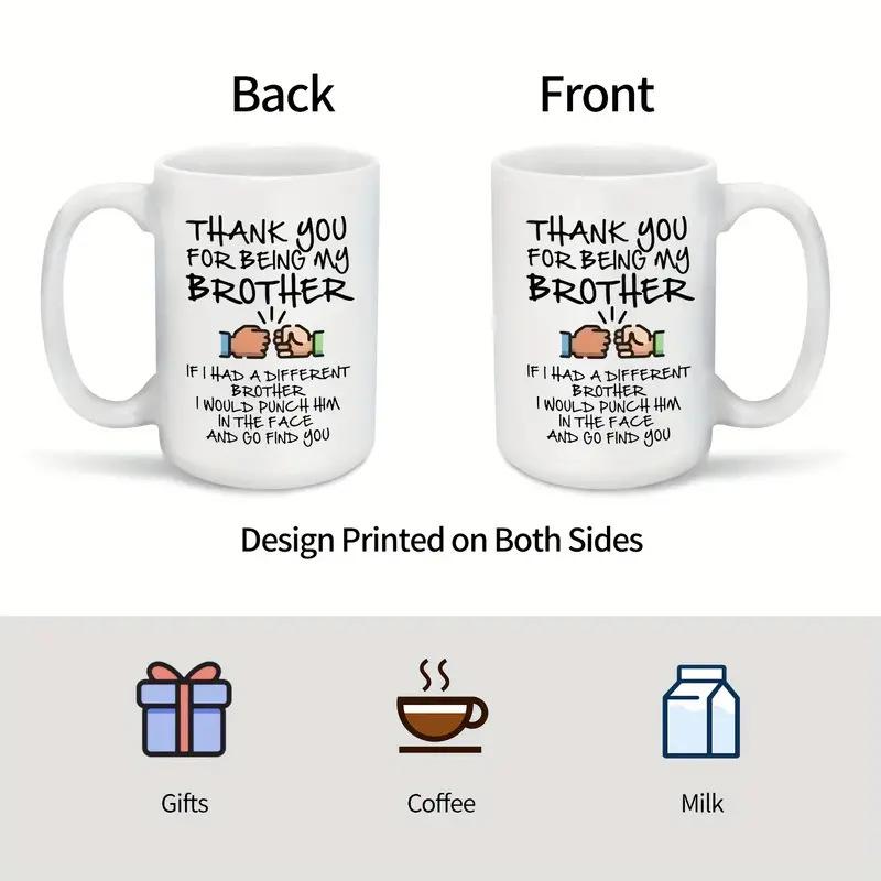 Brother If I Had A Different Ceramic Coffee Mug Tea Water Cup Large Capacity Brother