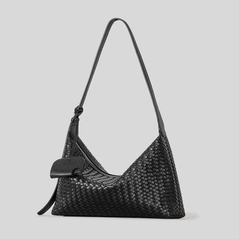 

Fashionable and Simple Single-shoulder Crossbody Bag Hand-held Armpit Bag Commuter Hand-woven Bag чорний