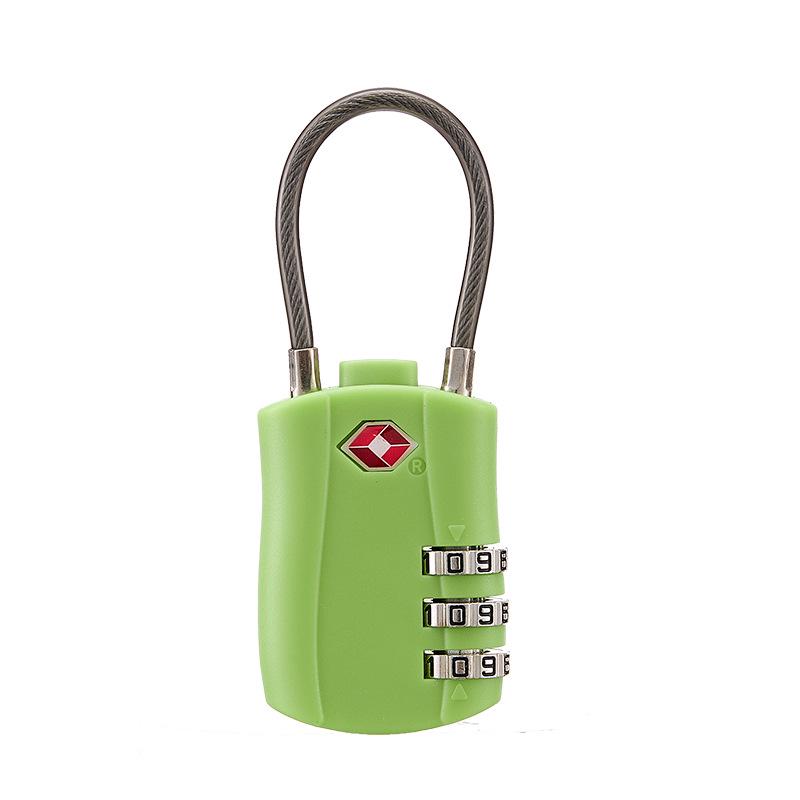 3-Digit TSA Approved Padlock for Luggage, Backpack, Drawer, and Storage