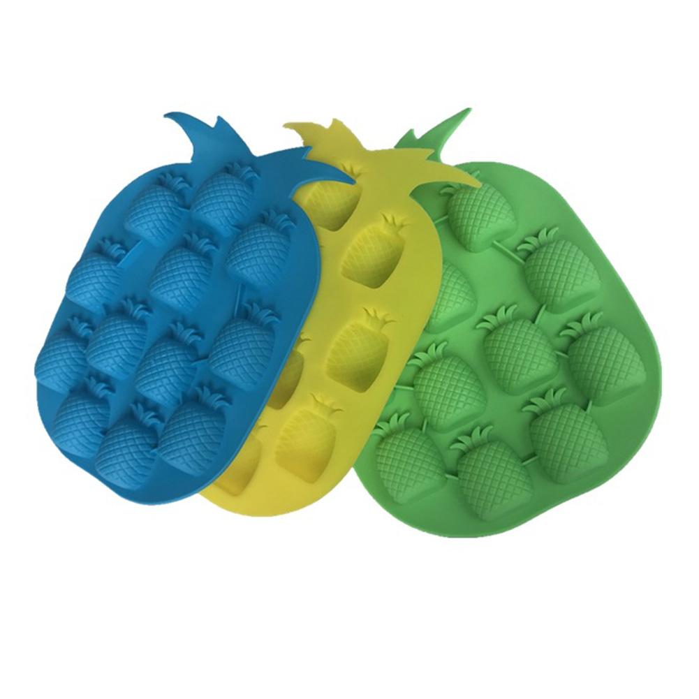 Silicone Ice Mold 12 Even Pineapple Shape DIY Baking Mould Tool for Jelly Pudding Chocolate Cake