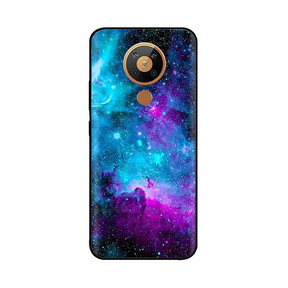 For Nokia 5.3 Silicone Case Soft Tpu Back Cover for Nokia 5.3 3.4 Bumper Printed Silicon Case for Nokia3.4 Nokia5.3 Phone Flower