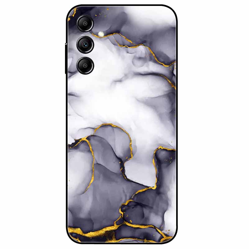 Hülle Für Samsung Galaxy A54 5G A34 A24 S23 Hülle Blume Marmor TPU Weiche Silikonhülle für GalaxyA54 A 34 Bemalte Handyhüllen