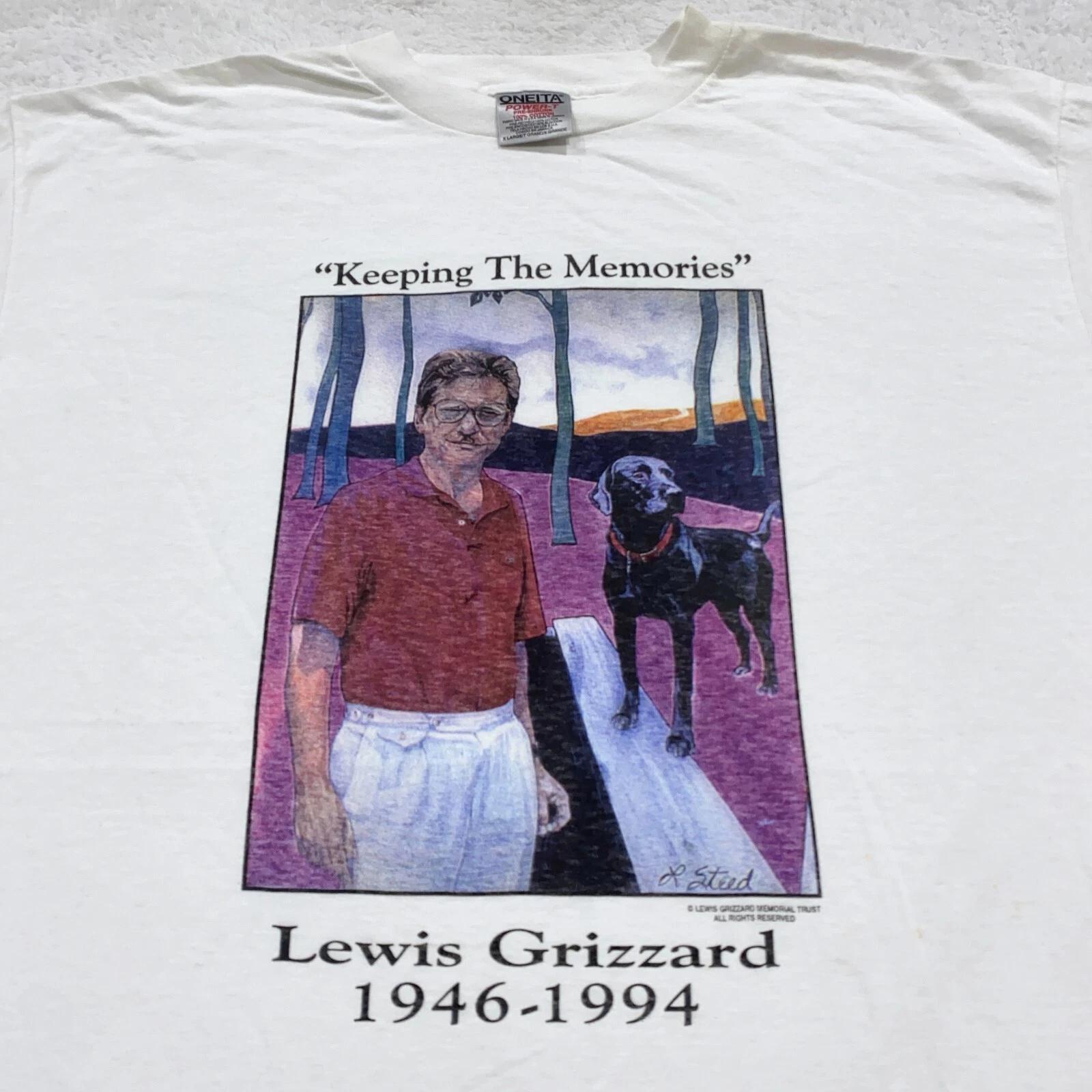vintage 1994 LEWIS GRIZZARD ARTIST T-Shirt XL art single stitch 90s S