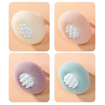 Mesh Bath Sponge Ball With Suction Cup Body Shower Cleaner Massage Bubbler Bathroom Tools