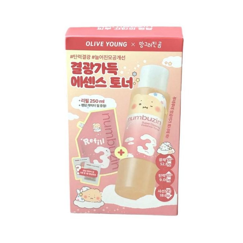 

NUMBUZIN No.3 Radiance Boost Essence Toner Glow Hydration 200ml (+250ml Refill Set)