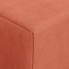 Folding Sofa Bed Red Orange 200 X 70 X 15 Cm Corduroy Fabric