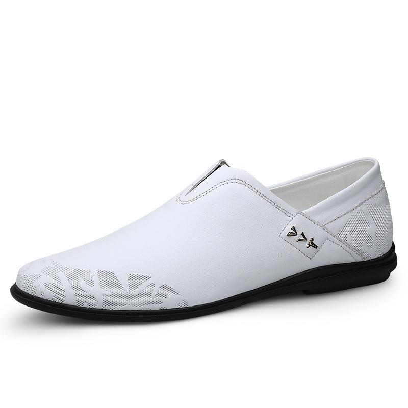 

Итальянский бренд Мужская обувь из натуральной кожи Мягкая подошва Удобные лоферы Интервью для деловых мужчин Рабочая обувь для мужчин Плоская подошва 45 белый