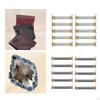 10 Pieces Internal Iron Sturdy Spring Clip Handbag Hinges for Bag Sewing DIY Purse Making