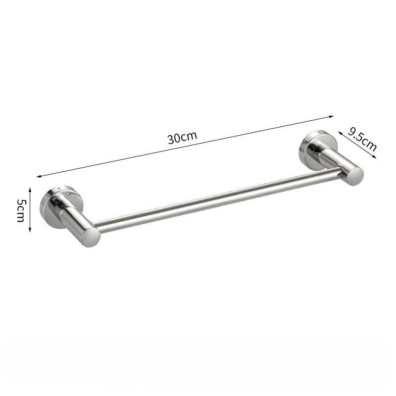 Stainless Steel Stainless Steel Double Towel Bar Wall Mounted Towel Rack Shelf Brushed Bathroom Towel Holder Accessories
