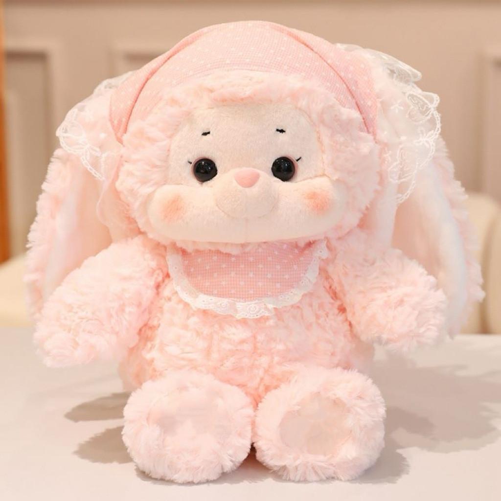 Little Lamb Rabbit Plush Animal Doll Cuddle Pillow For Kids And Decor Bedroom