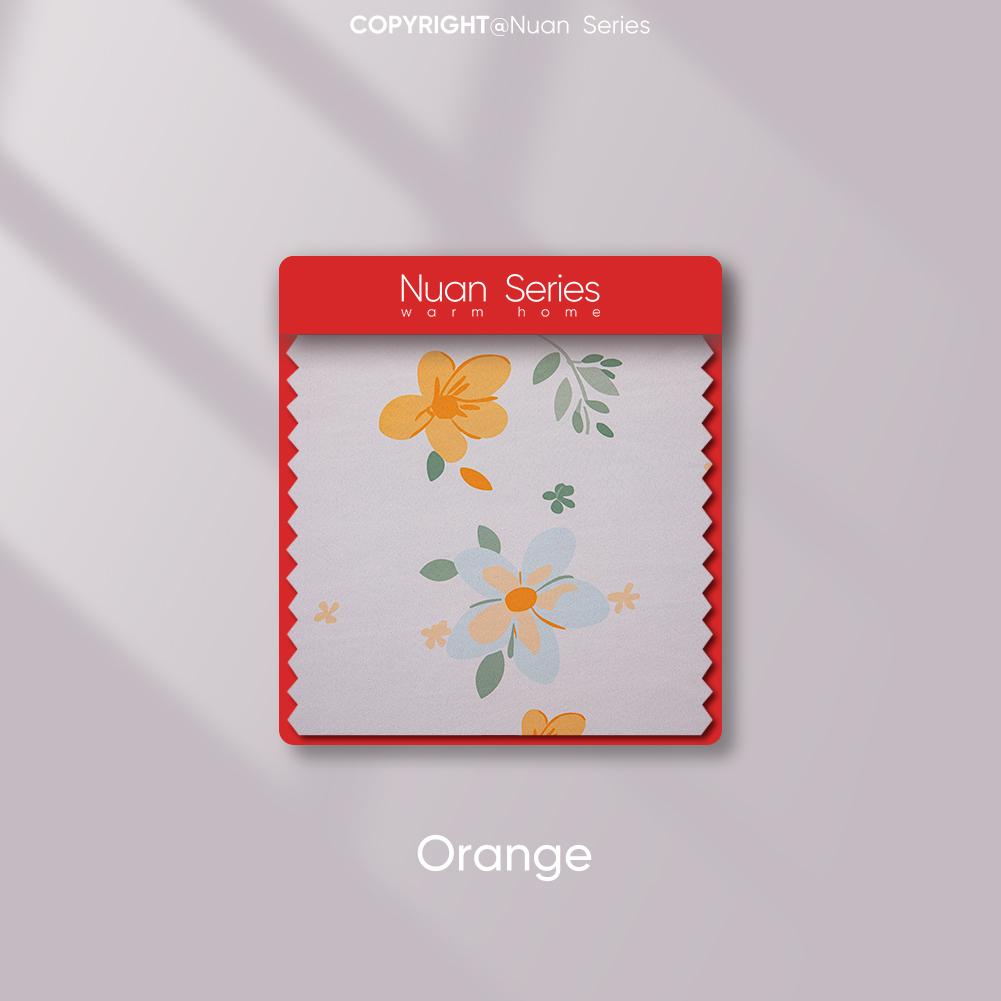 

1 шт. 70-80% затемняющие, модные и теплые детские шторы с принтом для спальни, гостиной, домашнего декора, серия Nuan W100cm x L130cm оранжевый