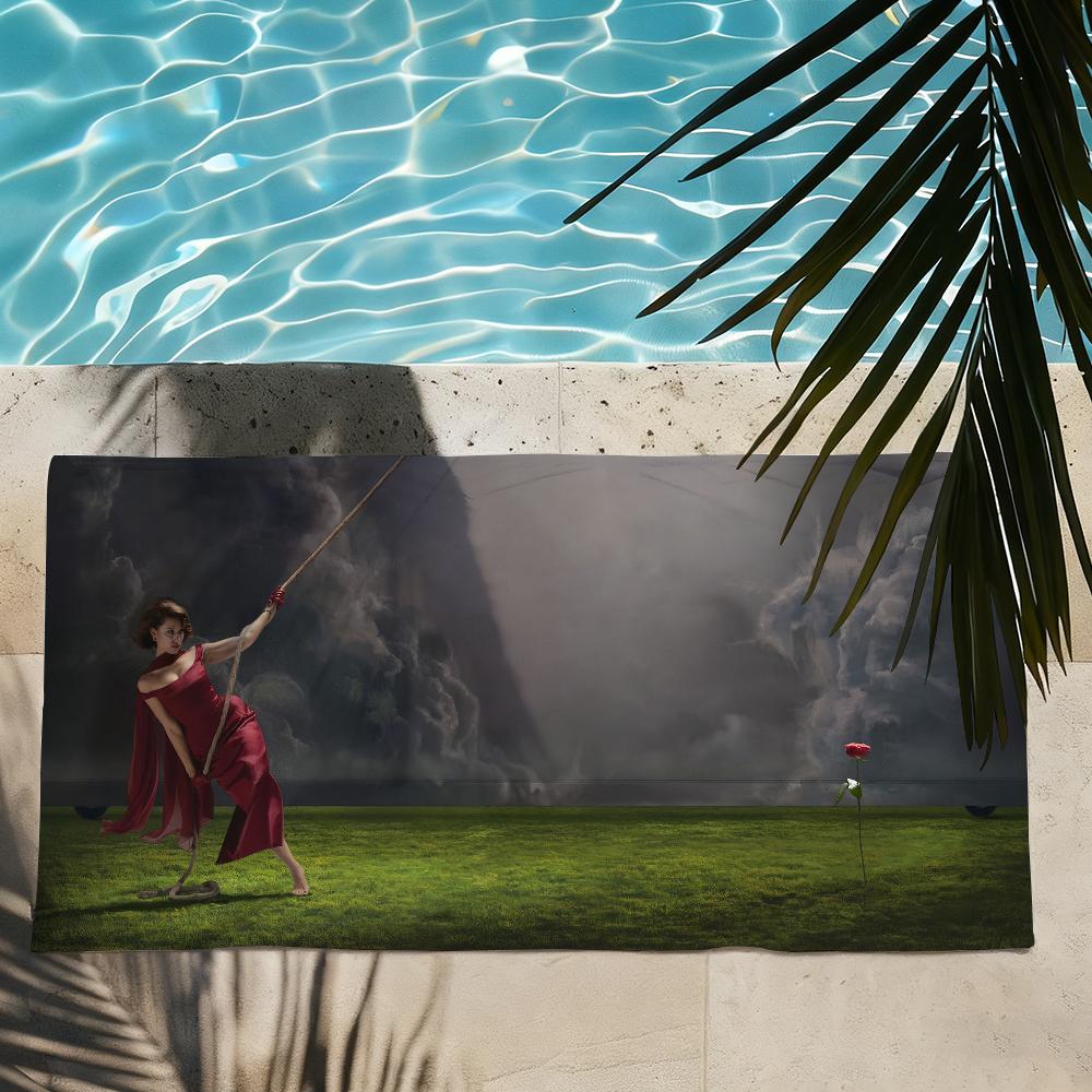 Singer Raye This Music May Contain Hope Towel Quick Drying Beach Towels Are Suitable For Swimming Pools Camping Yoga And The Gym