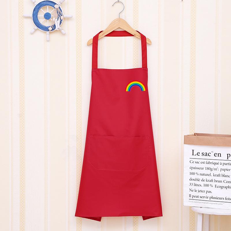 Korean Style Waterproof Unisex Kitchen Apron - Fashionable, Oil & Stain-Resistant with Hand Wiping Feature
