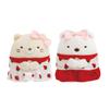 San-X Sumikkogurashi "Bala de Leite Morango Sakuma" Mini Pelúcia Gato e Urso Polar Conjunto