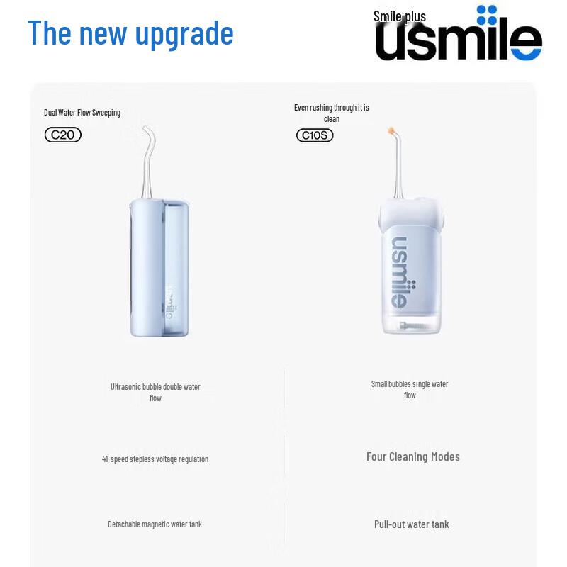 usmile C20 Portable Water Flosser CN plug (adapter included)