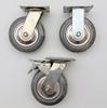 Gray Heavy Duty Silent Swivel Rubber Caster Wheel