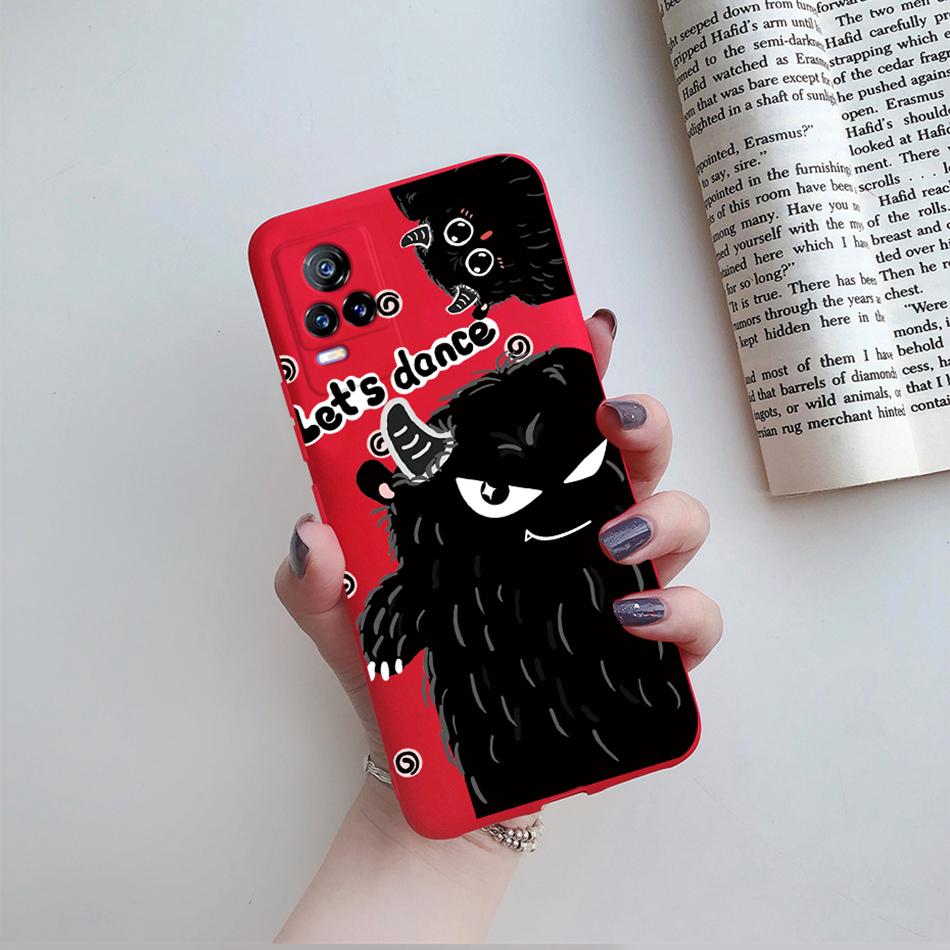 Para Funda Vivo V21e 2021 Gato Flor Suave TPU Fundas de Teléfono Para Vivo V21 V 21 V 21e 4G 5G V2061 V2066 V2108 V2050 Cubierta Trasera Fundas