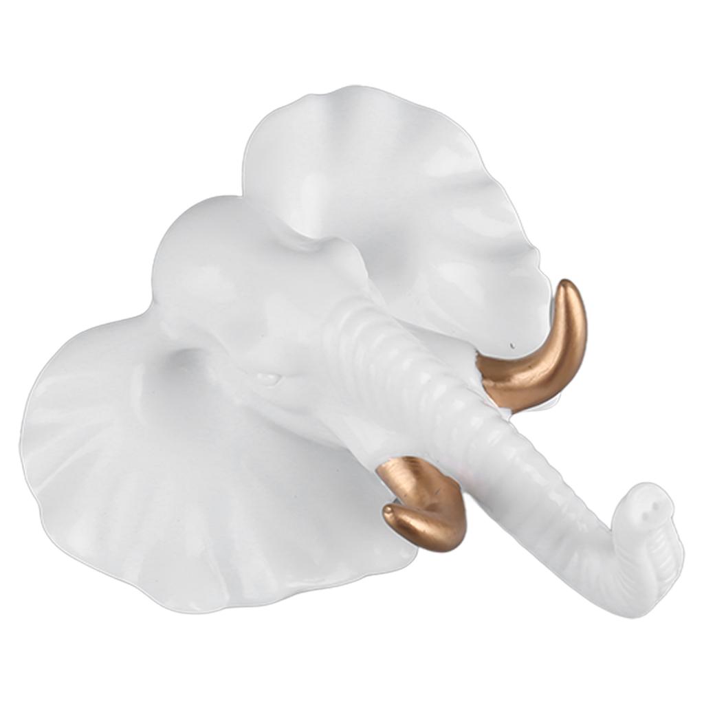 Resin Animal Shape Hook Wall Mounted Hanging Hook Decorative Hook for Coat Towel Key Painted Golden