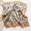 Fashion 100% Real Silk Scarf 53cm Square Bandelet Women's Silk Temperament Small Scarf Neck Decorative Wrap Printed Scarves