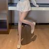 Gothic Tights Women Leggings Lolita Hollowed Out Mesh Stockings Japanese Bottomed Lace Pantyhose Floral Rattan Black Stocking