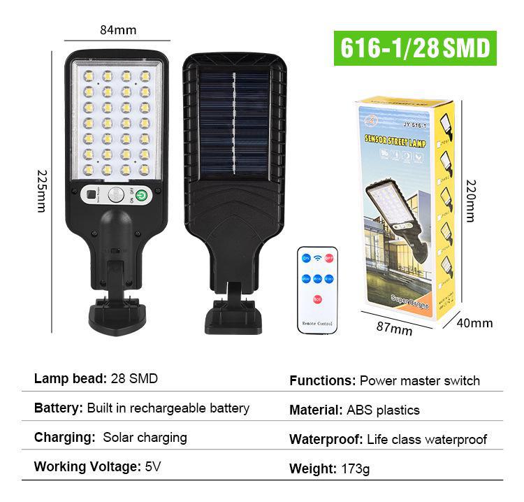 Waterproof LED Solar Street & Garden Light with Motion Sensor