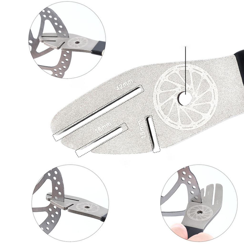 Stable Metal Cycle Disc Brake Regulator Rotors Truing Fork Bicycles Brake Wrenches for Bike Alignment