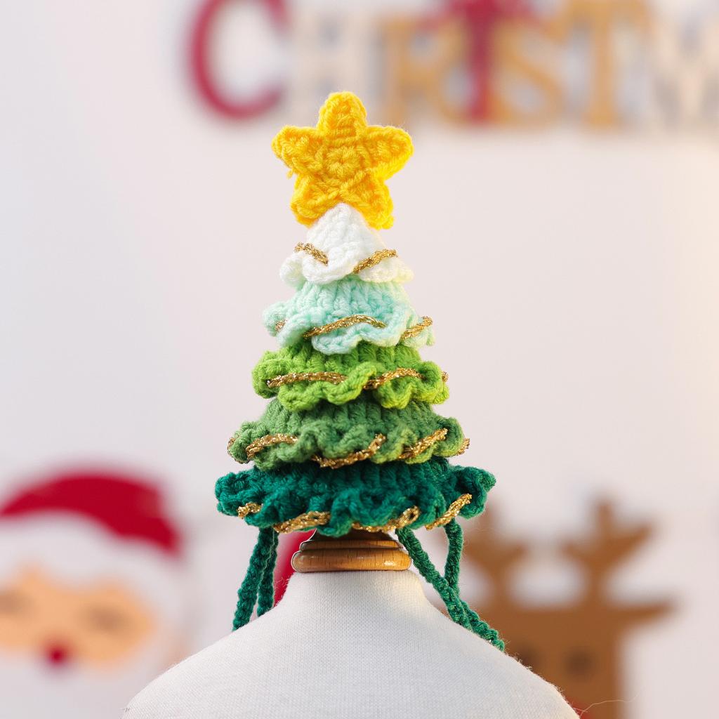 Christmas Dog Santa Hats Bulk Pet Crochet Dog Hats Halloween Christmas Costume Outfit Cap Warm Winter Cats Holiday Party Props