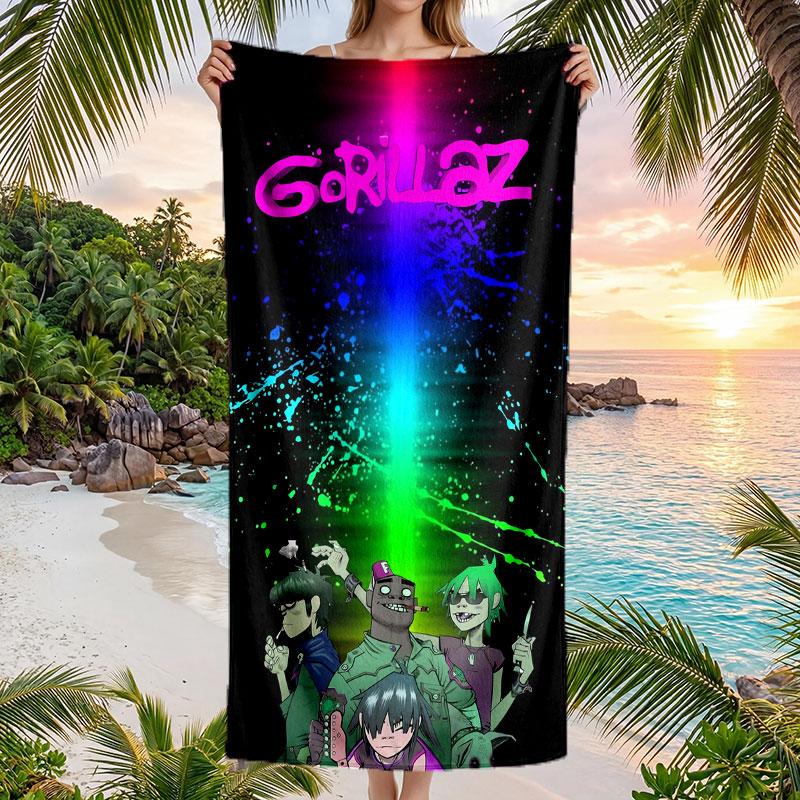 Large Beach Towel Quick Dry Absorbent Towel For Beach IndoorGorillaz